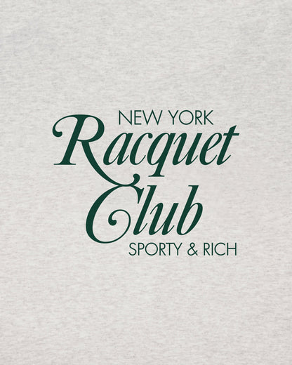 Sporty & Rich NYRC Zip Hoodie - Heather Gray/Forest