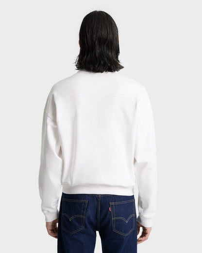 Sporty & Rich NY Minute Quarter Zip - White/Navy