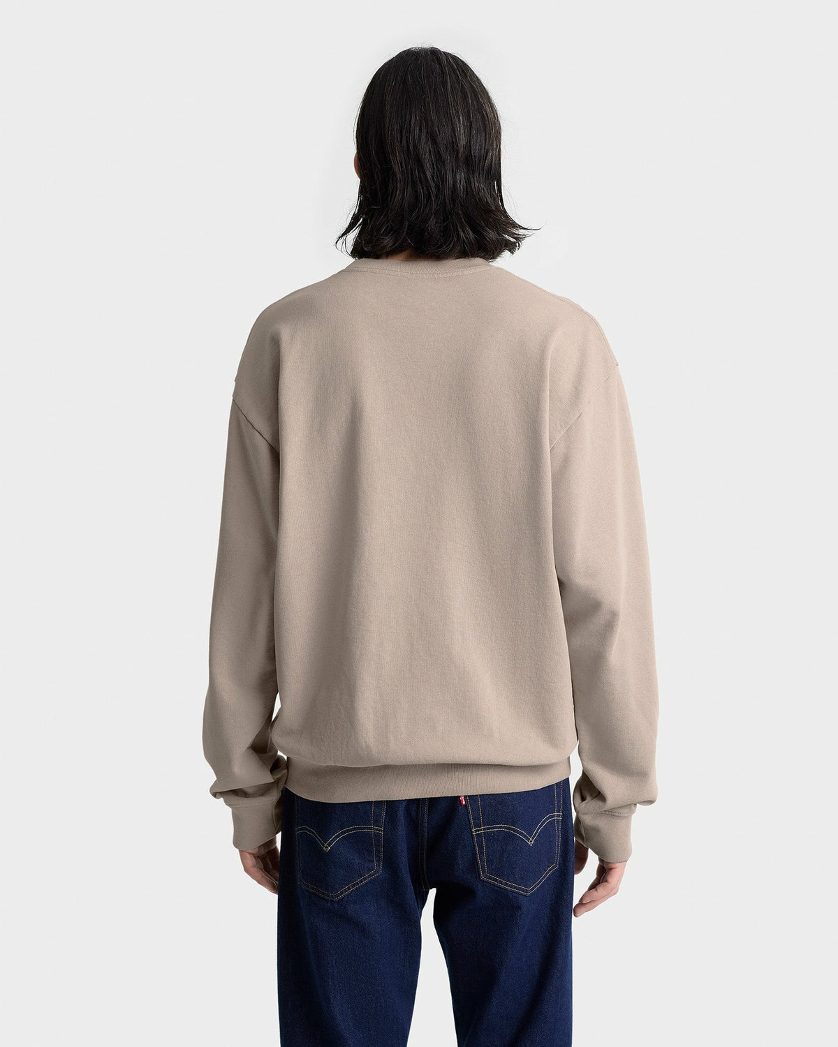 Sporty & Rich USA Wellness Club Crewneck - Elephant/White