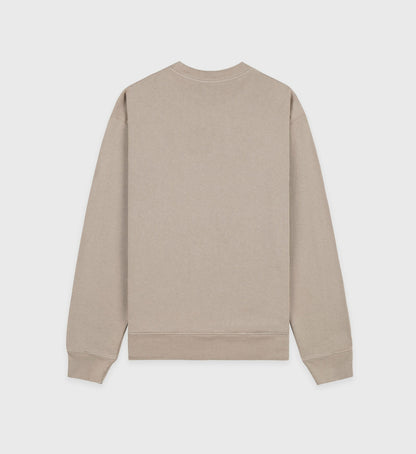 Sporty & Rich USA Wellness Club Crewneck - Elephant/White