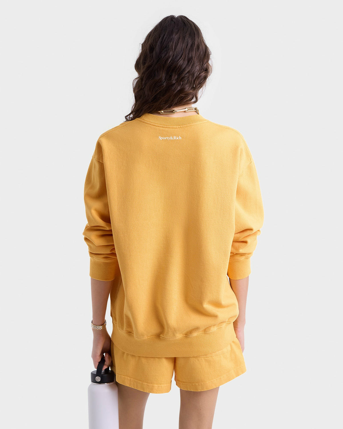Sporty & Rich UCLA Ivy Crewneck - Gold/Blue