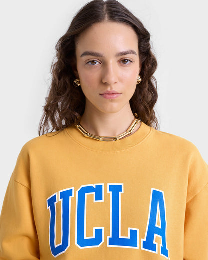 Sporty & Rich UCLA Ivy Crewneck - Gold/Blue