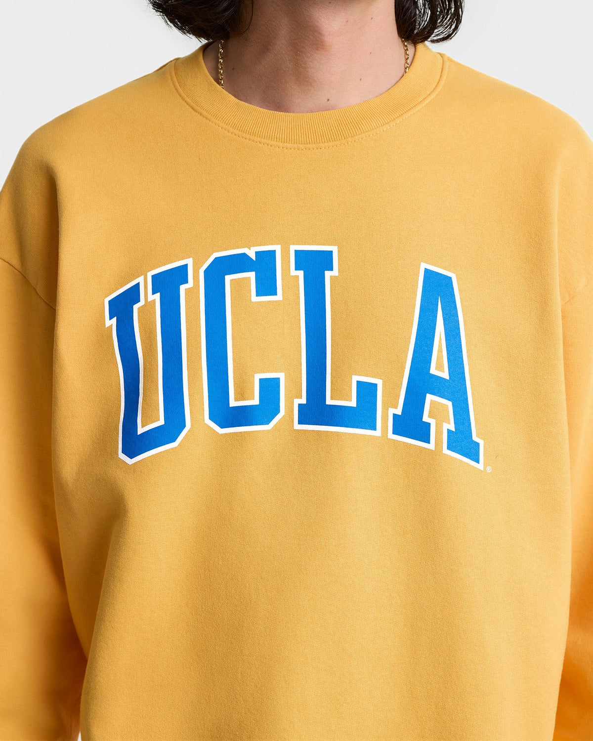 Sporty & Rich UCLA Ivy Crewneck - Gold/Blue