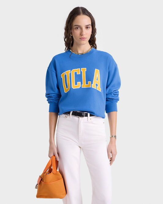Sporty & Rich UCLA Ivy Crewneck - Blue/Gold