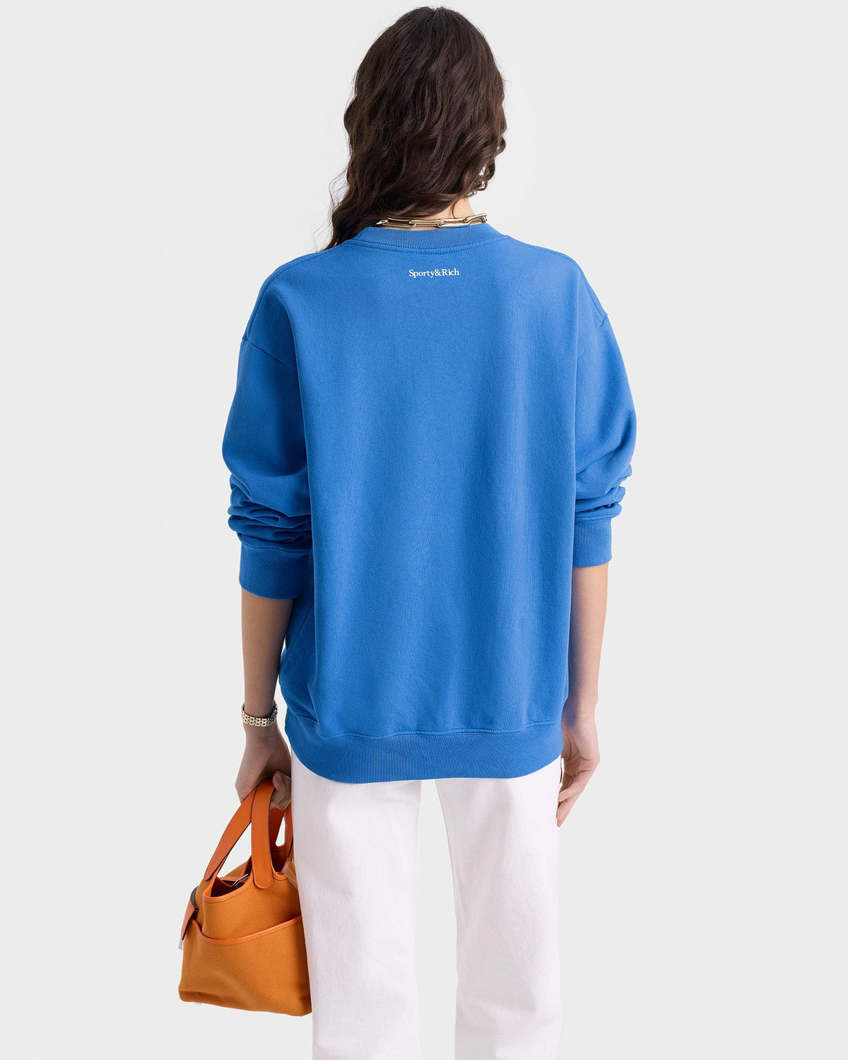 Sporty & Rich UCLA Ivy Crewneck - Blue/Gold