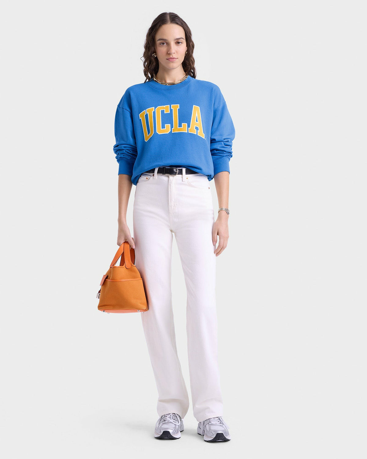 Sporty & Rich UCLA Ivy Crewneck - Blue/Gold