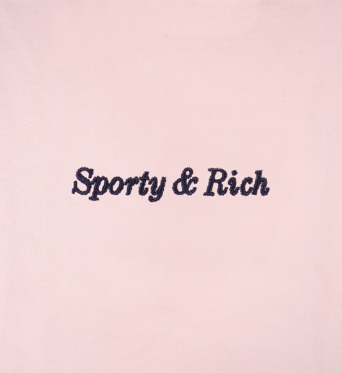 Sporty & Rich Eden Crest Crewneck - Pink Dolphin/Navy