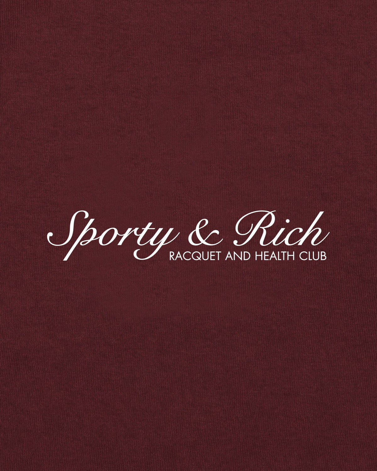 Sporty & Rich Syracuse T-Shirt - Bordeaux/White