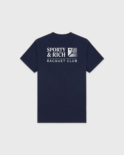 Sporty & Rich Promo T-Shirt - Navy