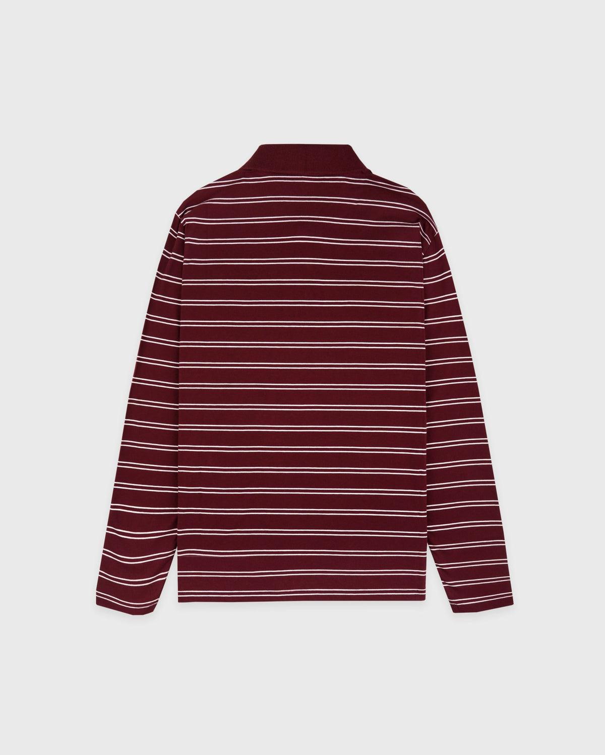 Sporty & Rich Signature Logo Easy Polo - Bordeaux/White