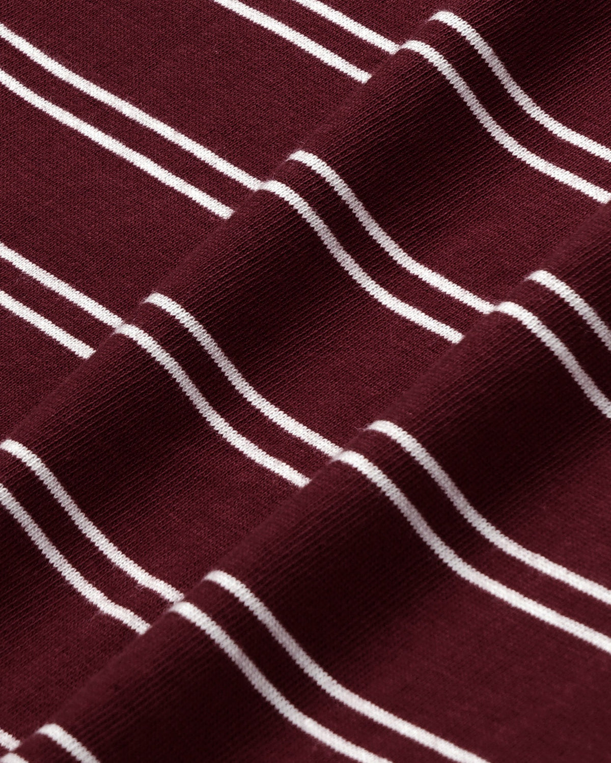 Sporty & Rich Signature Logo Easy Polo - Bordeaux/White