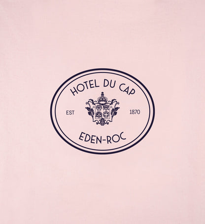 Sporty & Rich Eden Crest T-Shirt - Pink Dolphin/Navy