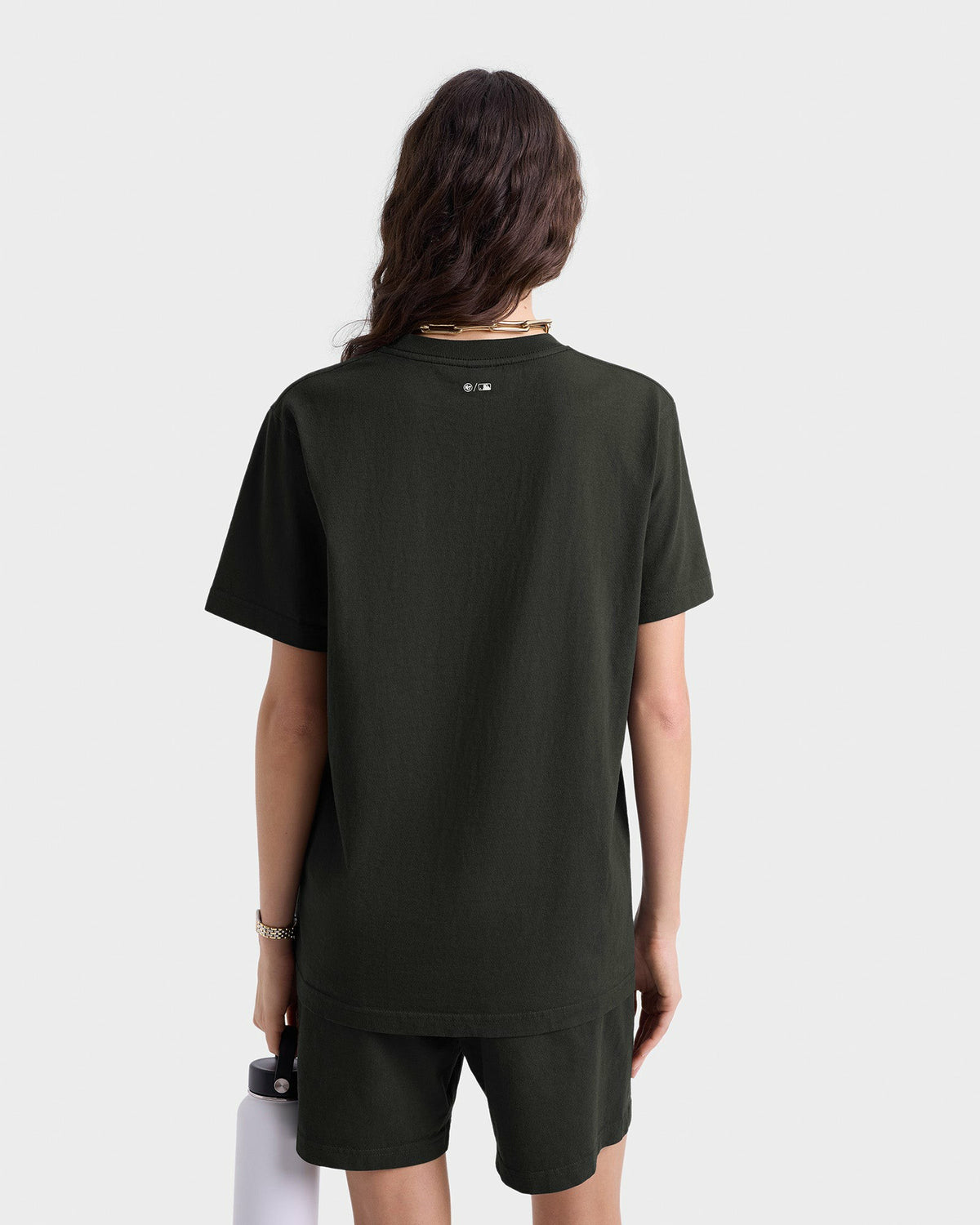 Sporty & Rich Dodgers T-Shirt - Faded Black/White