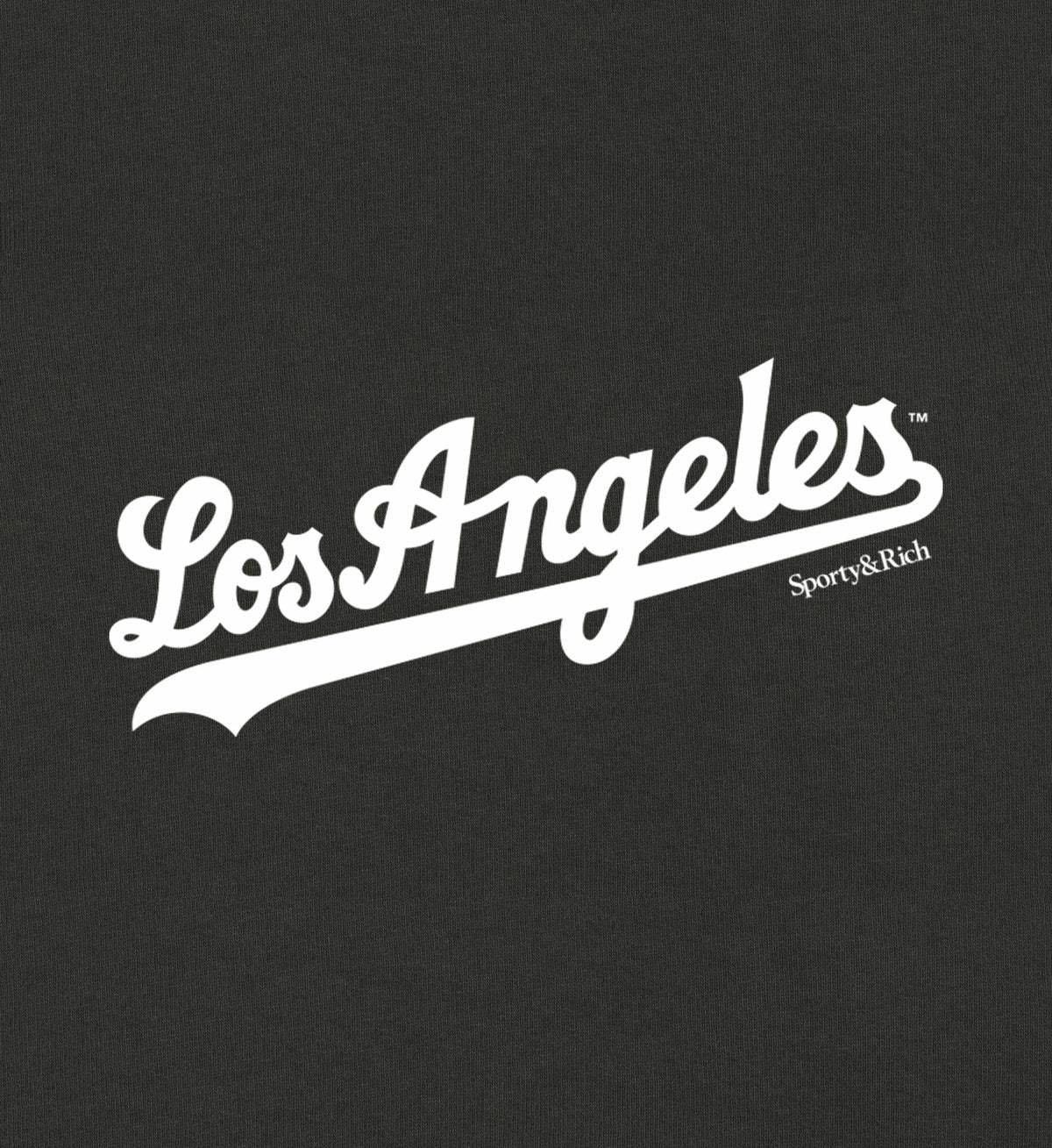 Sporty & Rich Dodgers T-Shirt - Faded Black/White