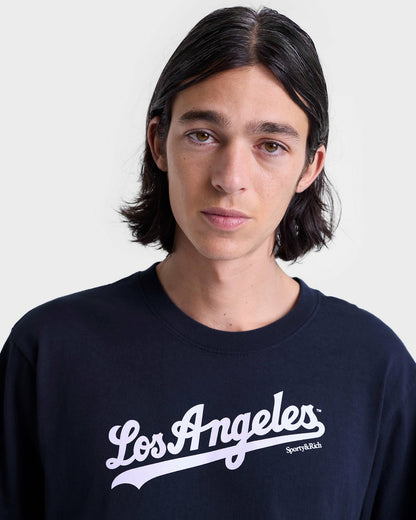 Sporty & Rich Dodgers T-Shirt - Navy/White
