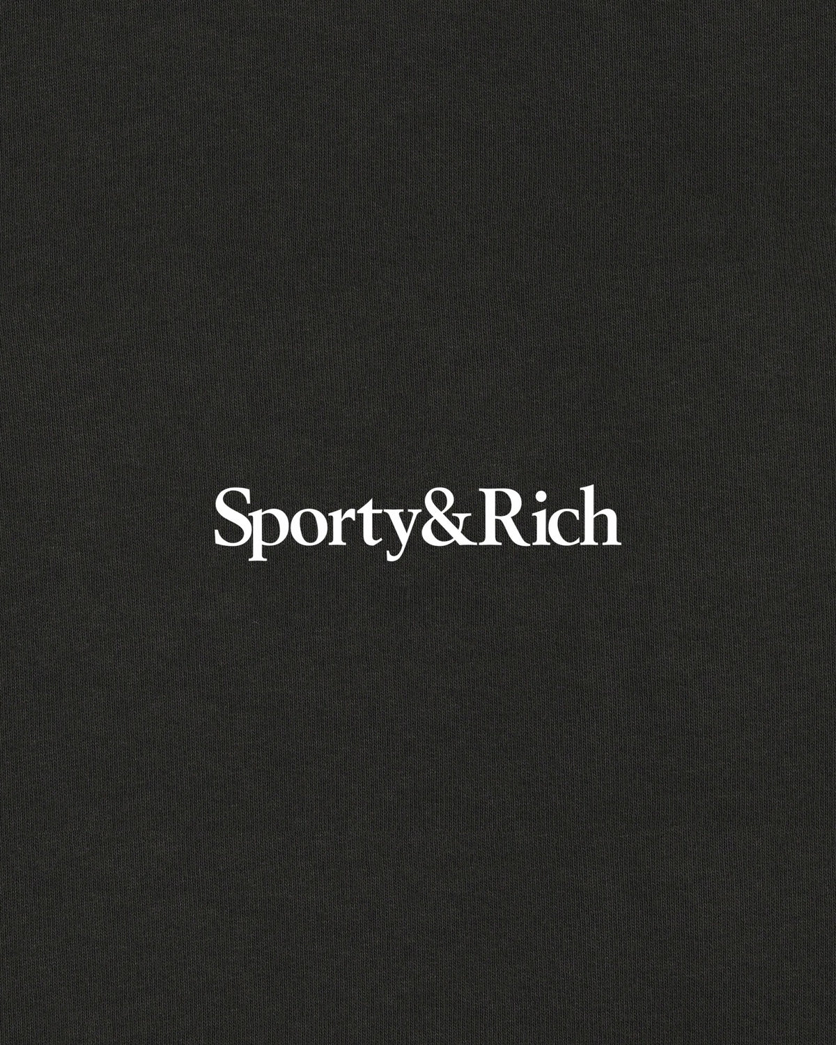 Sporty & Rich Health Is Wealth T-Shirt - Faded Black/White
