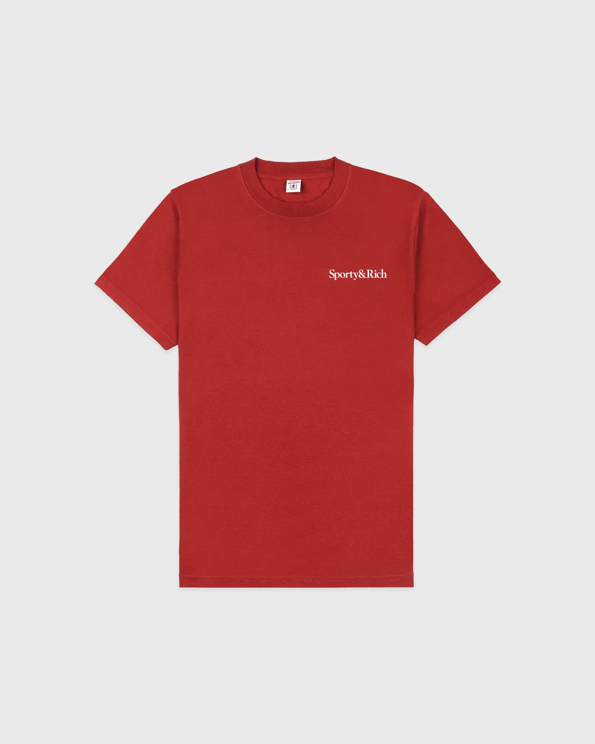 Sporty & Rich Health Is Wealth Tshirt - Faded Merlot/White