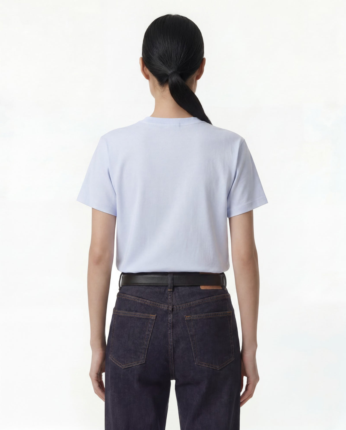 Sporty & Rich H&W Crest T-Shirt - Ciel