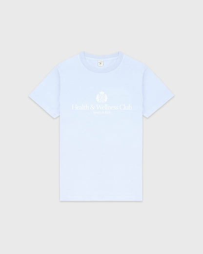 Sporty & Rich H&W Crest T-Shirt - Ciel