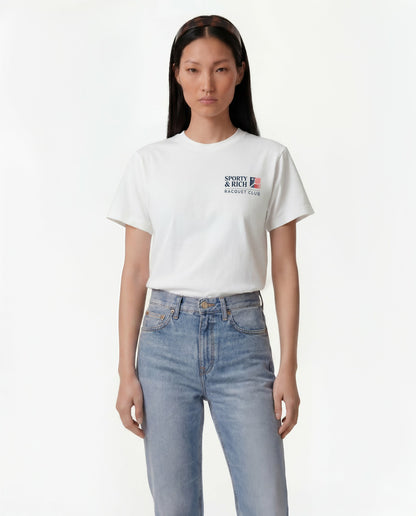Sporty & Rich Promo T-Shirt - White