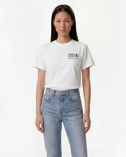 Sporty & Rich Promo T-Shirt - White