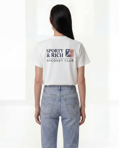 Sporty & Rich Promo T-Shirt - White