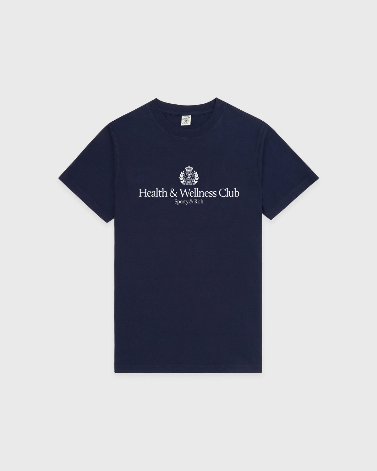 Sporty & Rich H&W Crest T-Shirt - Dark Navy
