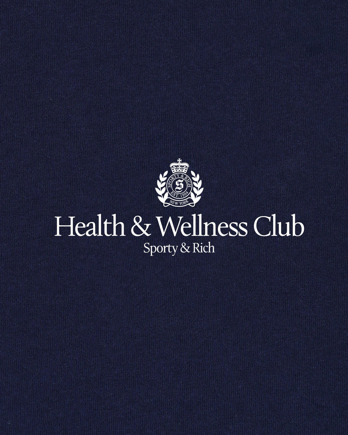 Sporty & Rich H&W Crest T-Shirt - Dark Navy
