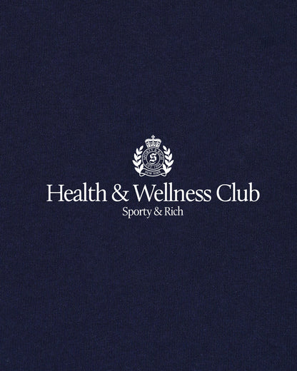 Sporty & Rich H&W Crest T-Shirt - Dark Navy