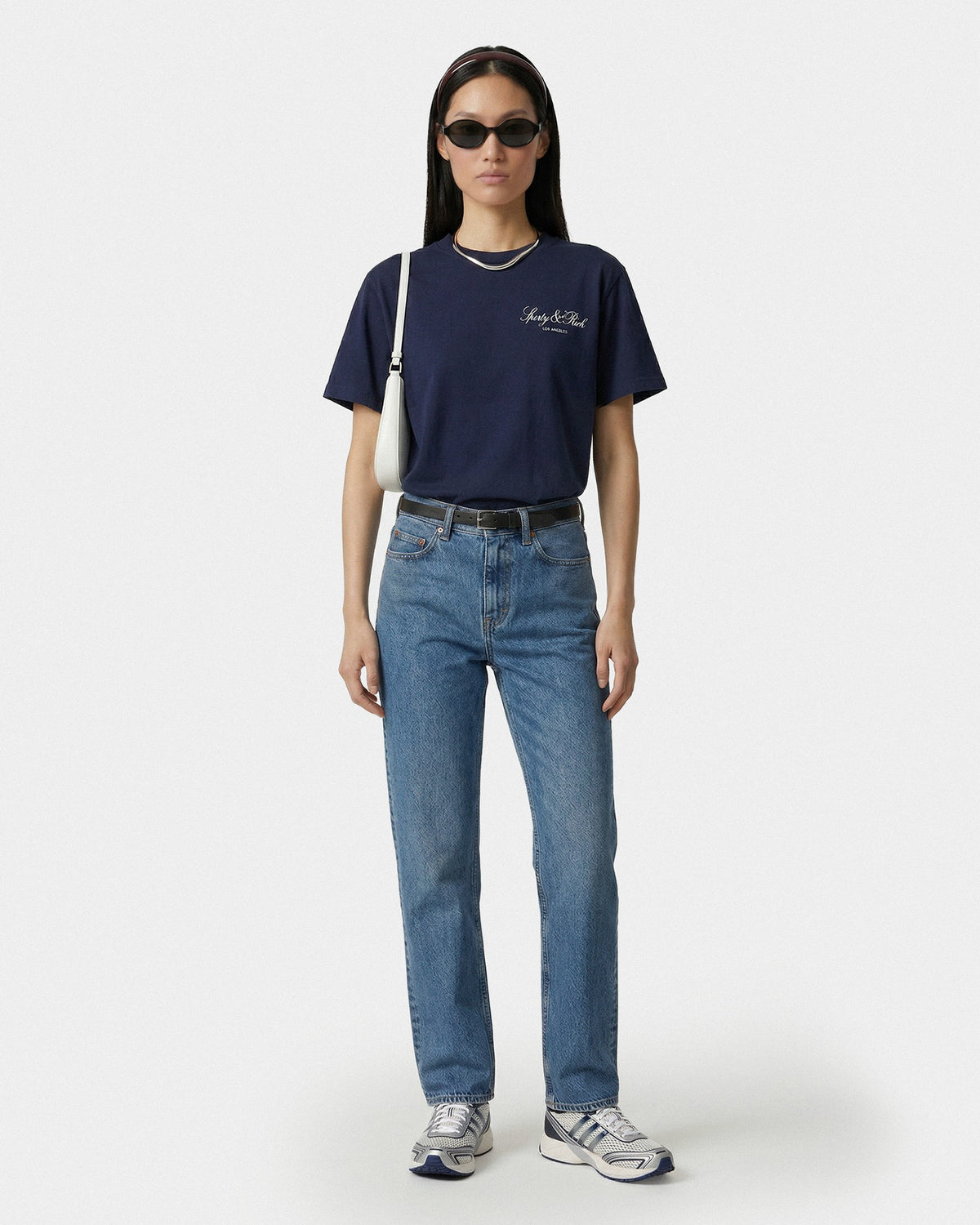 Sporty & Rich Vendome LA T-Shirt - Navy/White