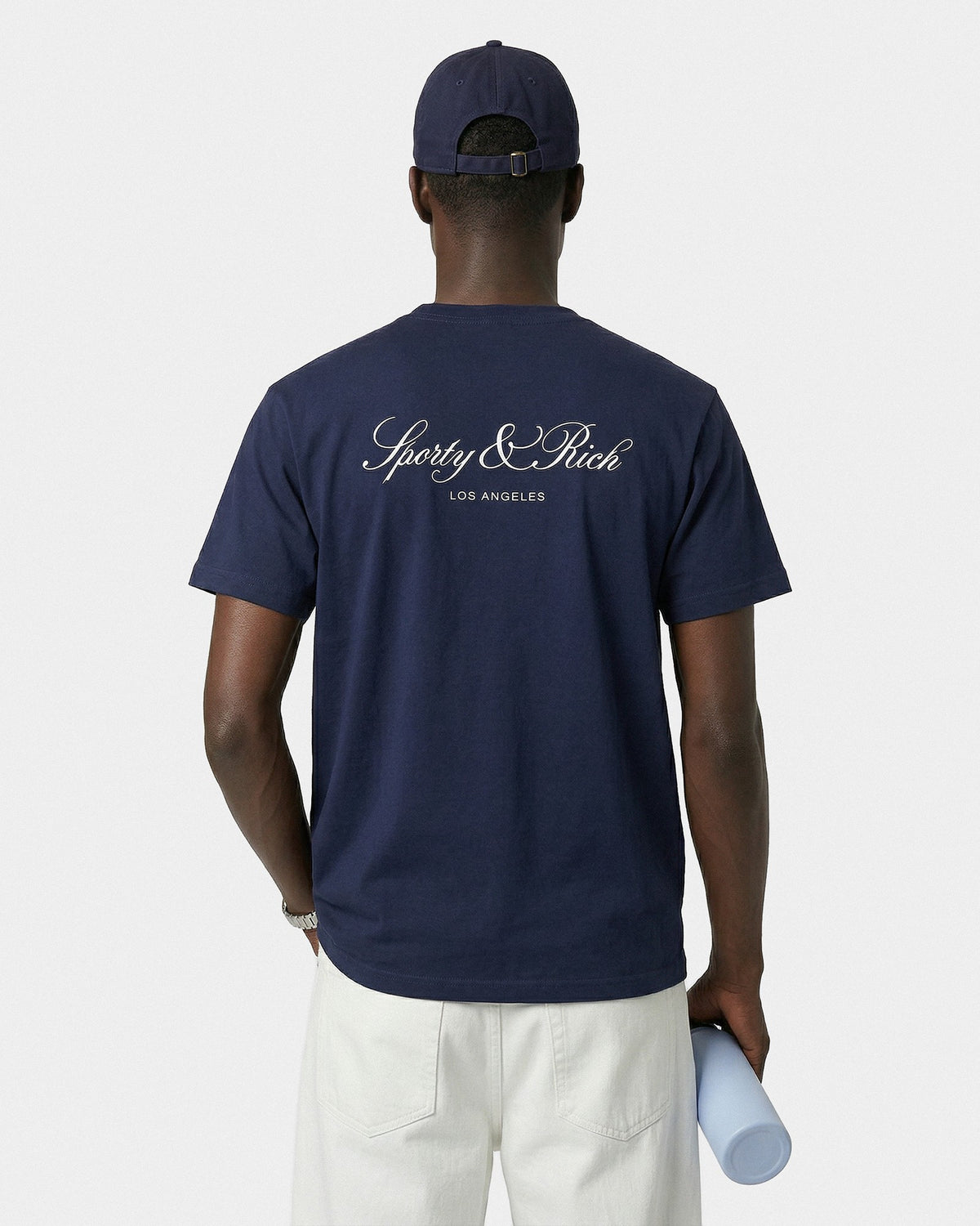 Sporty & Rich Vendome LA T-Shirt - Navy/White
