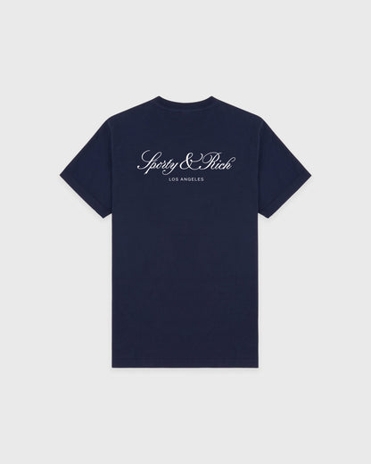 Sporty & Rich Vendome LA T-Shirt - Navy/White