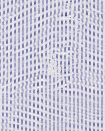 Sporty & Rich SRC Oversized Oxford Shirt Men - Navy Stripe