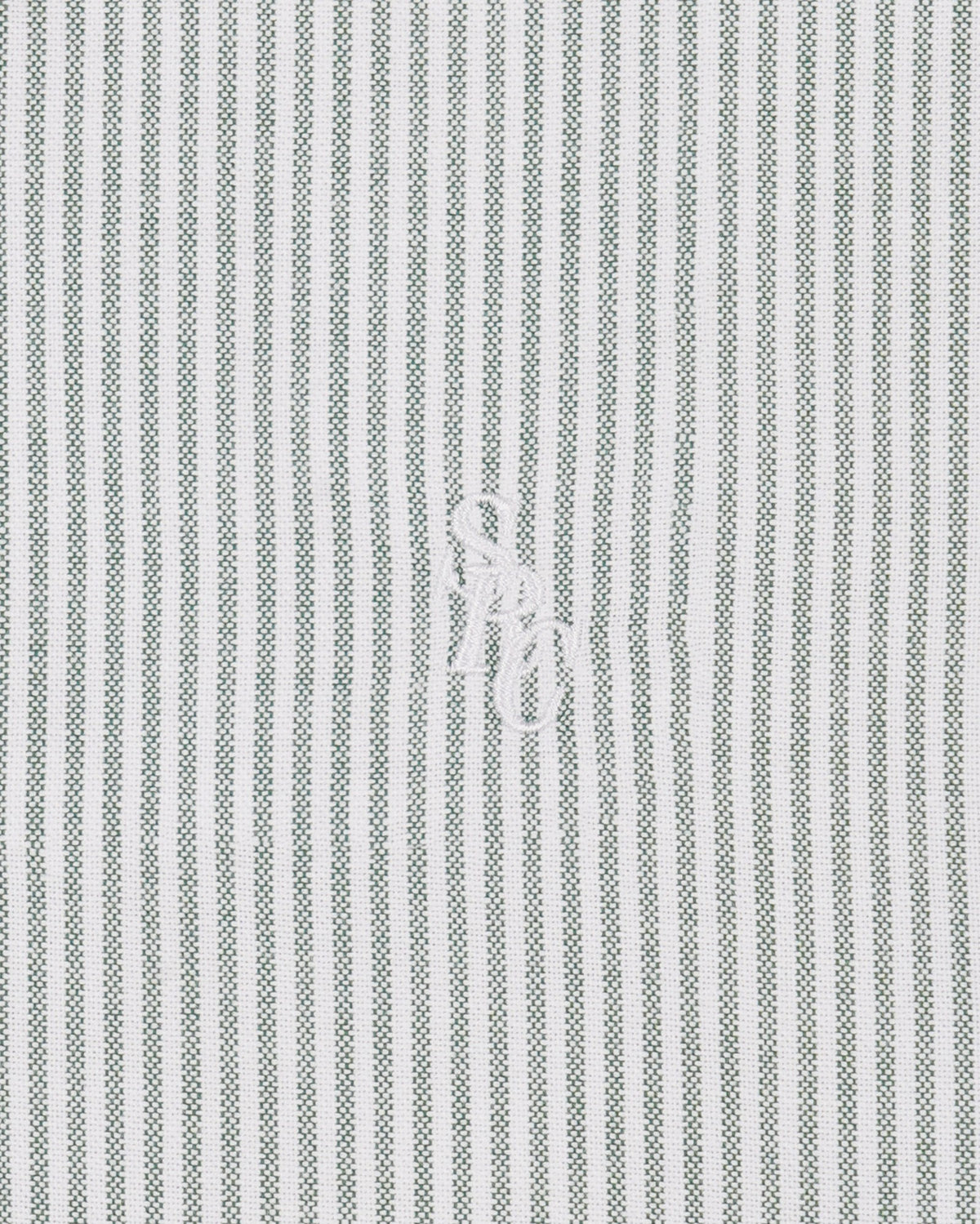 Sporty & Rich SRC Oversized Oxford Shirt Men - Forest striped