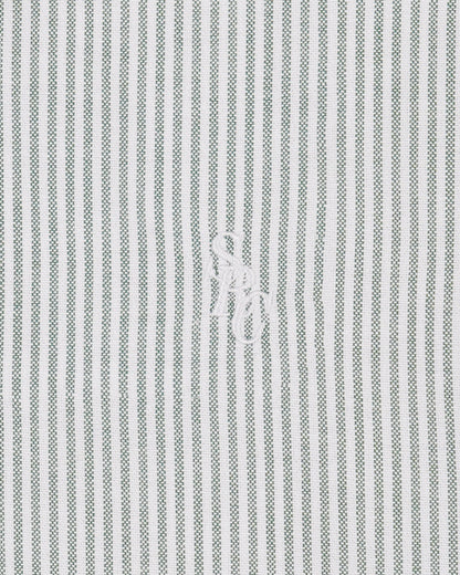 Sporty & Rich SRC Oversized Oxford Shirt Men - Forest striped