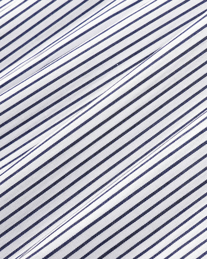 Sporty & Rich Yankees Serif Oversized Shirt - Navy Striped