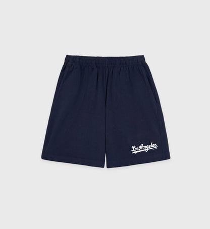 Sporty & Rich Dodgers Gym Short - Navy/White