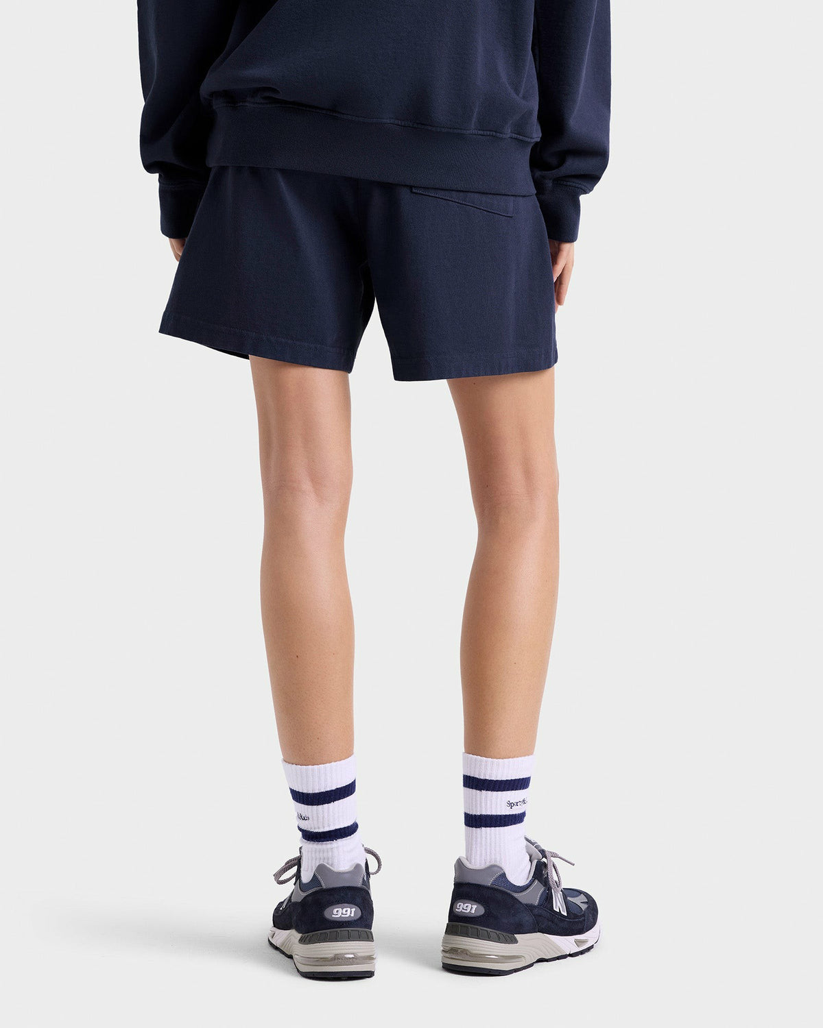 Sporty & Rich Dodgers Gym Short - Navy/White