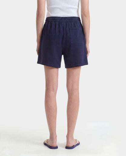 Sporty & Rich NY Crest Gym Short - Dark Navy
