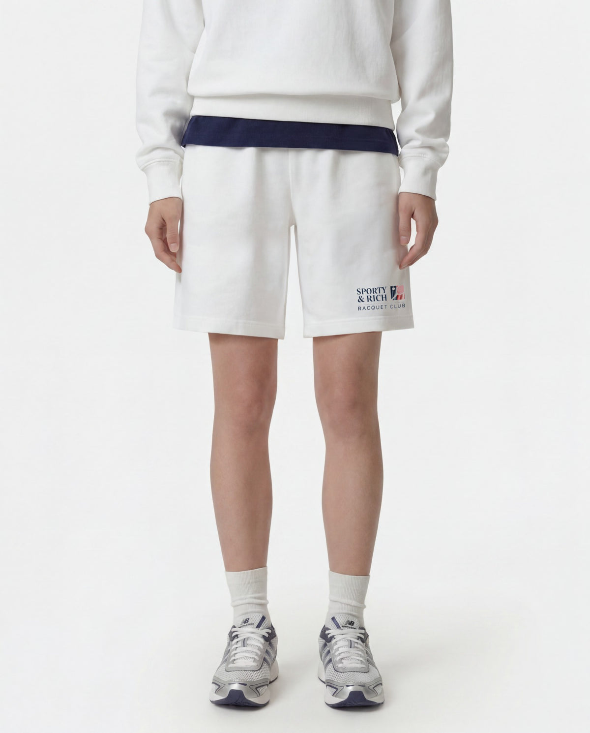 Sporty & Rich Promo Gym Short - White