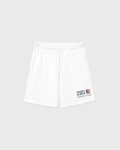 Sporty & Rich Promo Gym Short - White