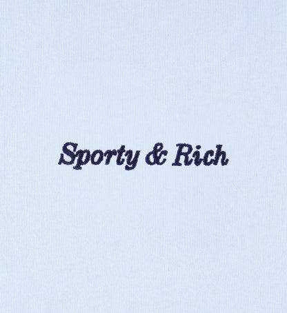 Sporty & Rich Eden Crest Gym Short - Ciel/Navy
