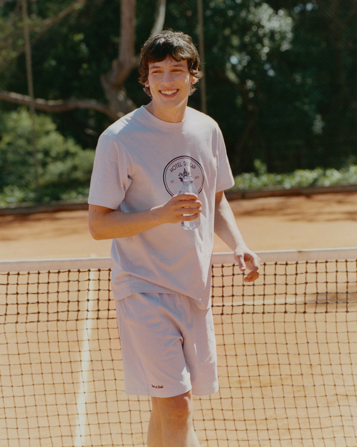 Sporty & Rich Eden Crest Gym Short - Ciel/Navy