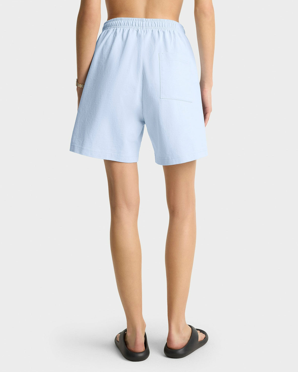 Sporty & Rich Eden Crest Gym Short - Ciel/Navy