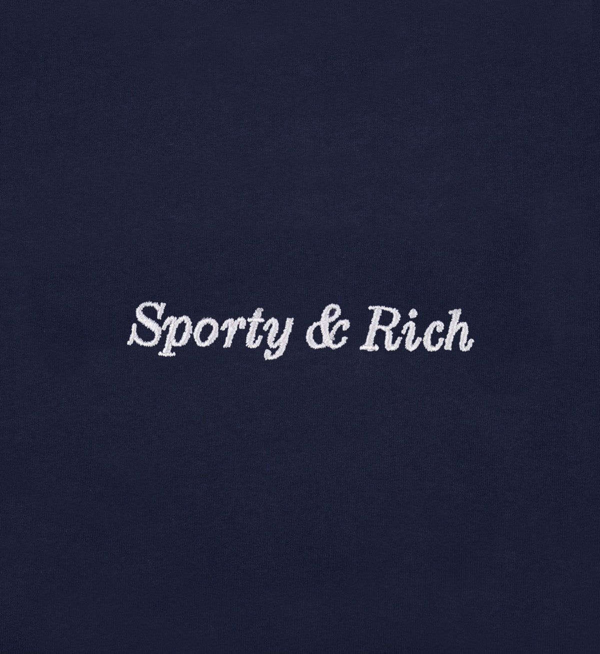 Sporty & Rich Eden Crest Gym Short - Navy/White