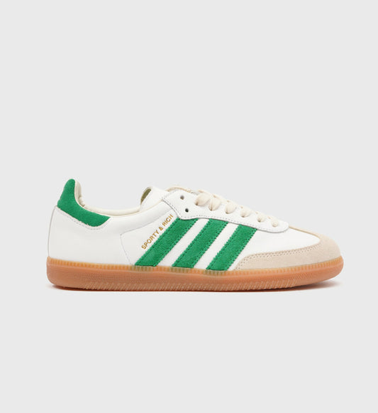 Sporty & Rich Samba - White/Jolly Green