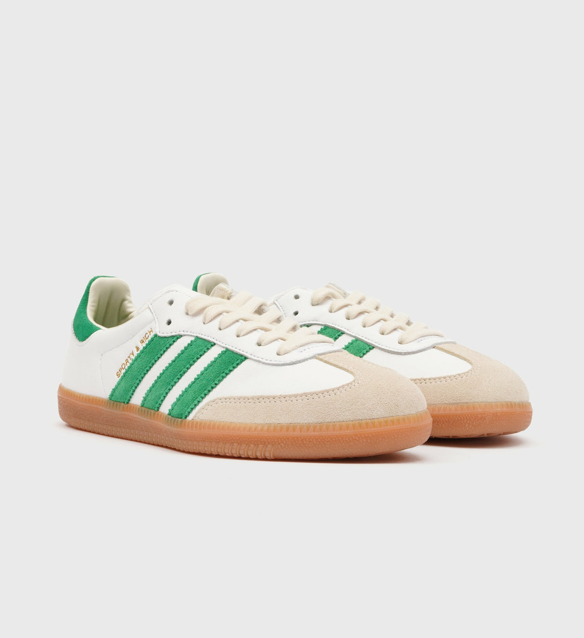 Sporty & Rich Samba - White/Jolly Green