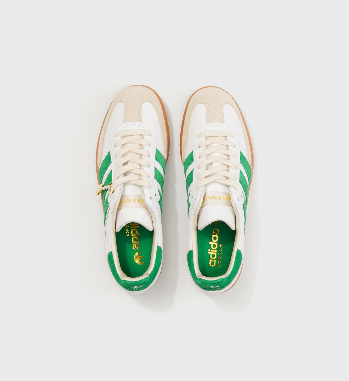 Sporty & Rich Samba - White/Jolly Green