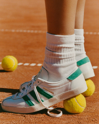 Sporty & Rich S&R Blanc - White/Court Green