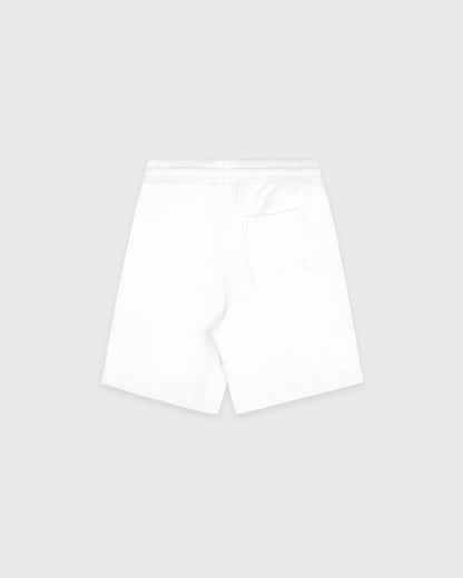 Sporty & Rich Signature Logo Kids Terry Short - White/Light Navy